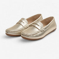 Gentry Morris Metallic Flat Loafers Slip On