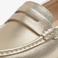 Gentry Morris Metallic Flat Loafers Slip On