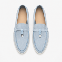 Gentry Morris Metallic Suede Tassel Loafers
