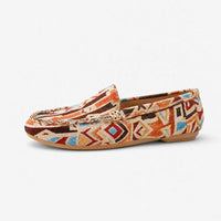 Gentry Morris Multicolour Geometric Pattern Loafers