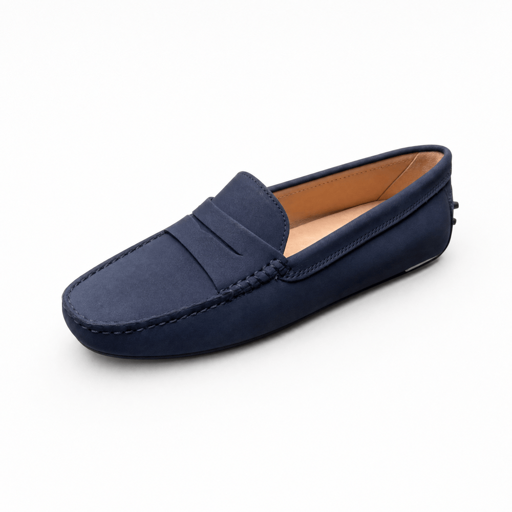 Gentry Morris Navy Blue / 2.5 Navy Penny Loafers