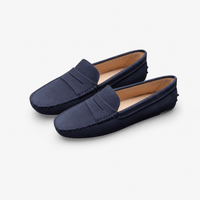 Gentry Morris Navy Penny Loafers