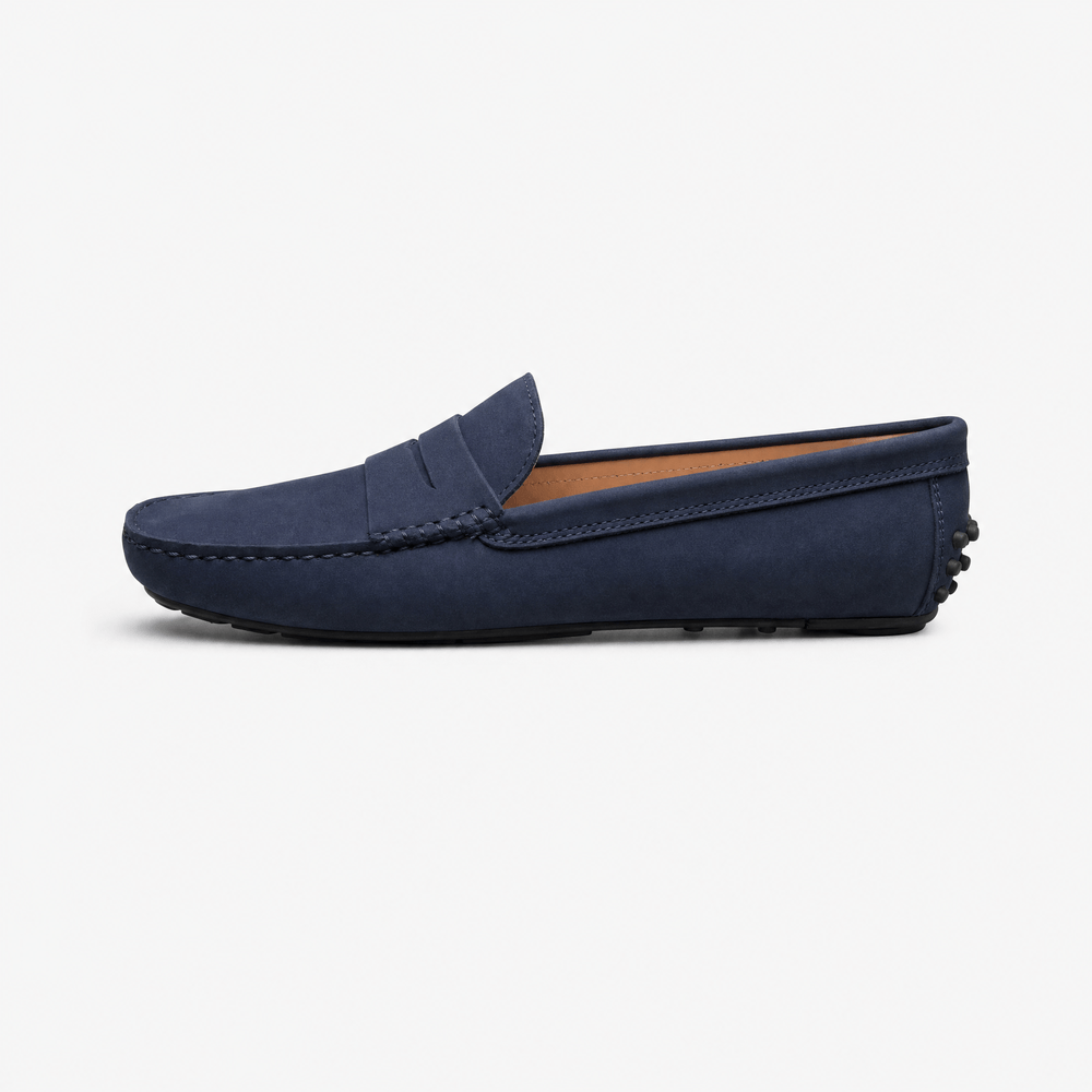 Gentry Morris Navy Penny Loafers