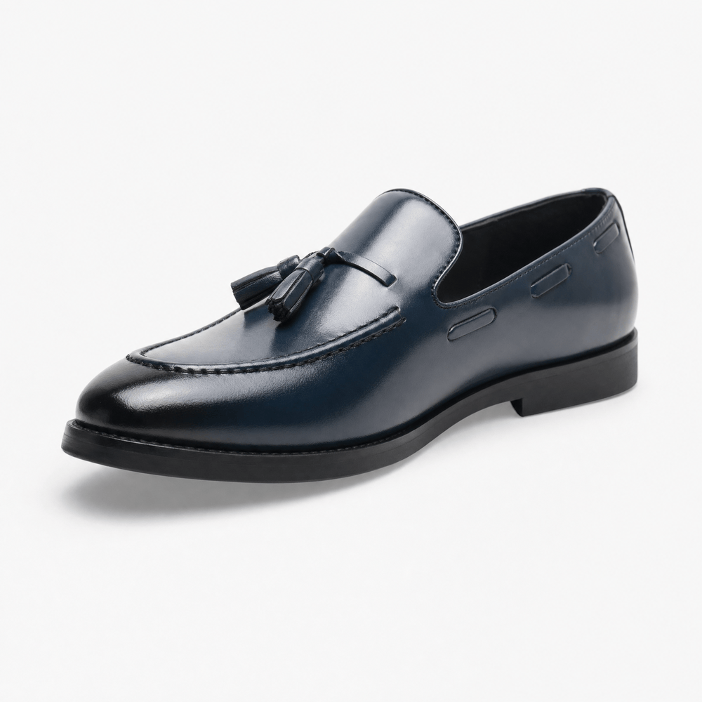 Gentry Morris Night Blue / 38 Slip On Tassel Loafers Formal