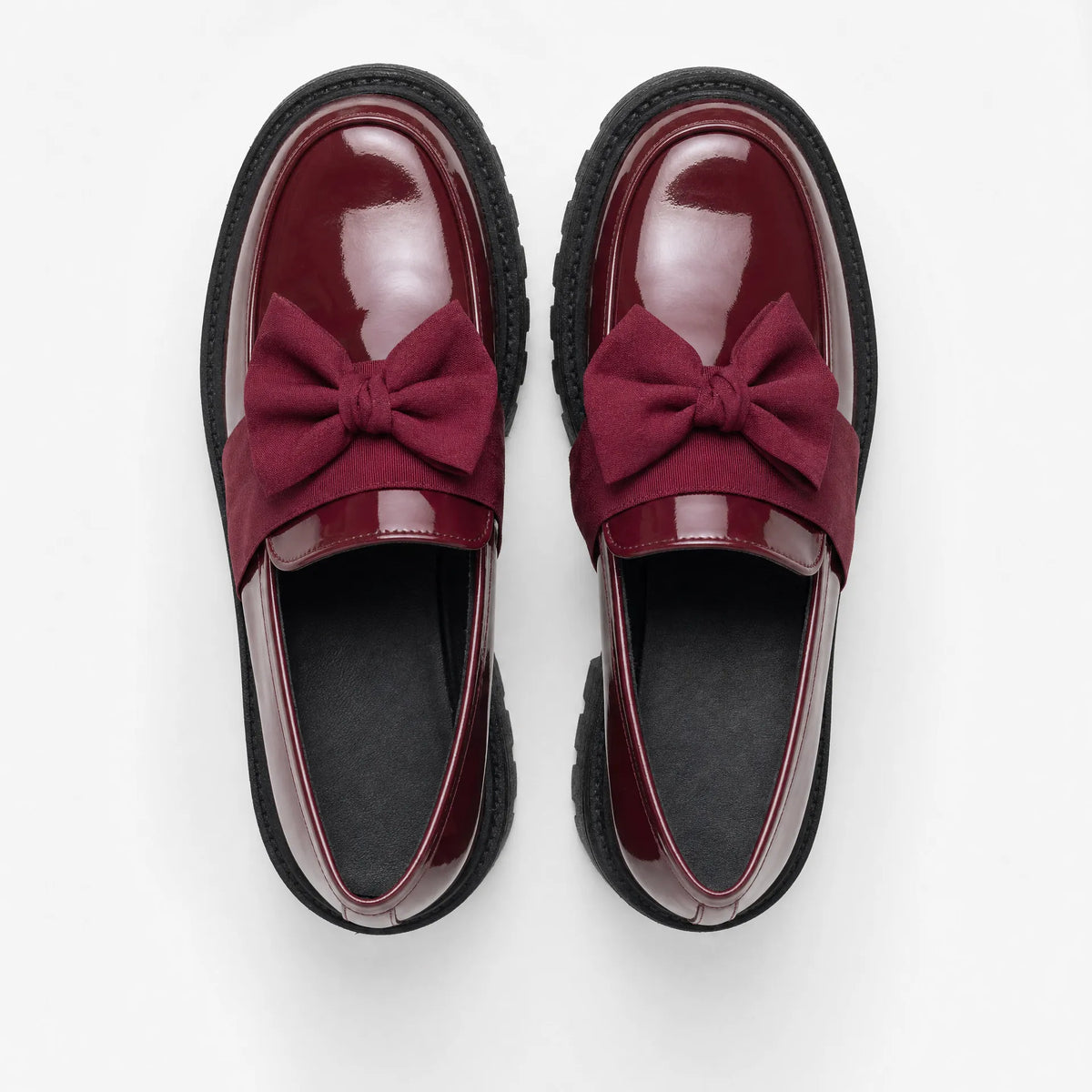 Gentry Morris Patent Bow Platform Loafers