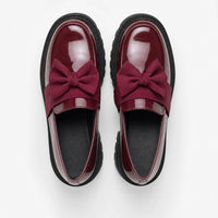 Gentry Morris Patent Bow Platform Loafers