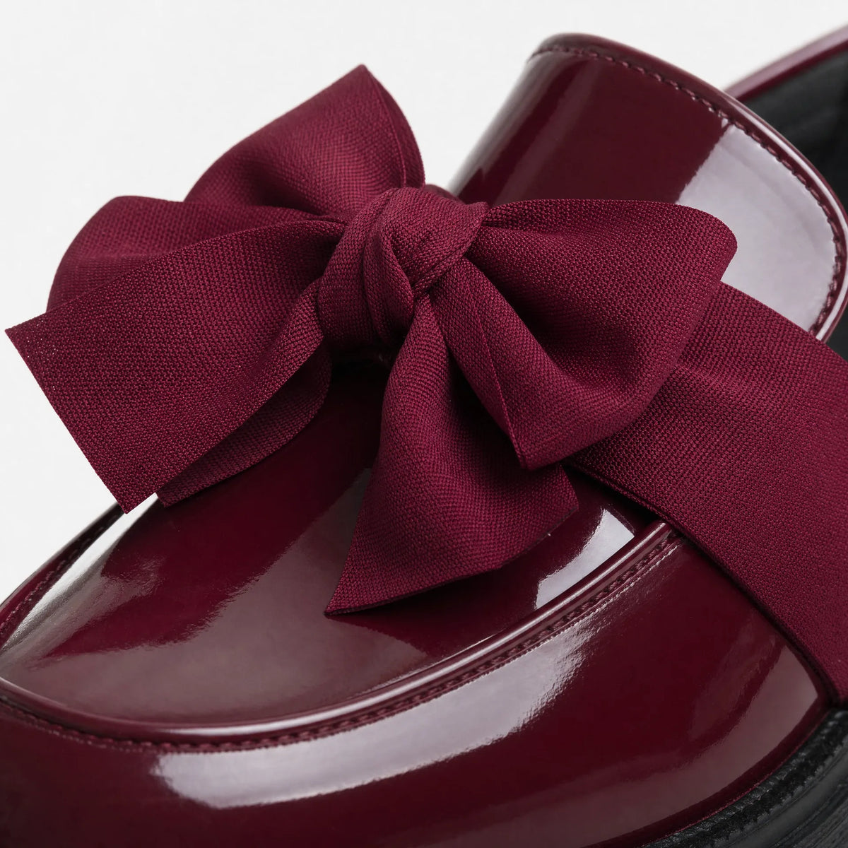 Gentry Morris Patent Bow Platform Loafers