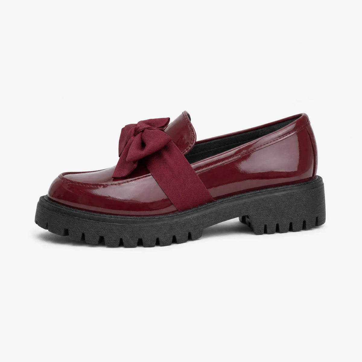 Gentry Morris Patent Bow Platform Loafers