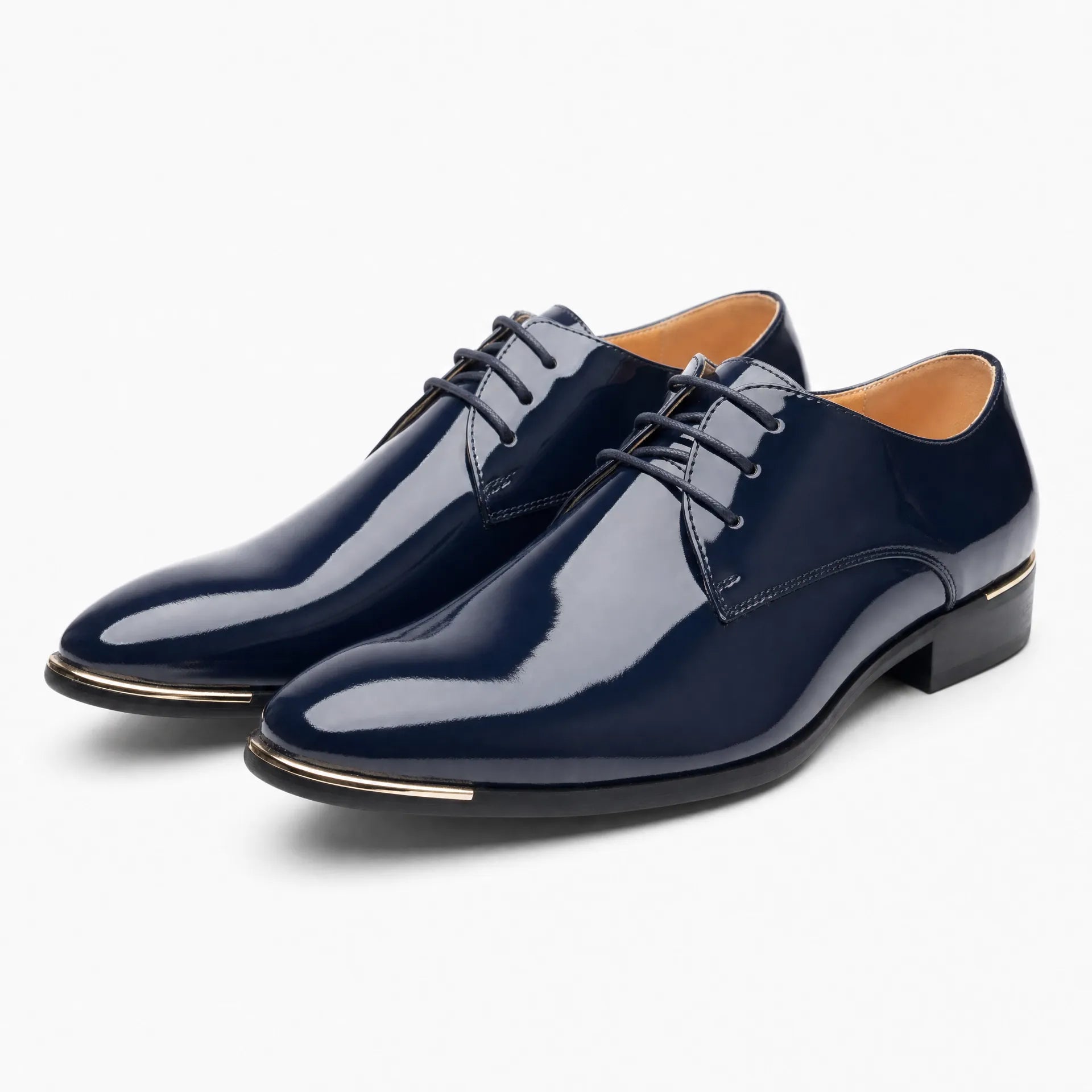 Gentry Morris Patent Mens Loafers Square Toe