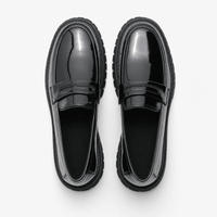 Gentry Morris Patent Platform Loafers Formal Style