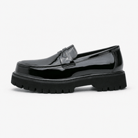 Gentry Morris Patent Platform Loafers Formal Style