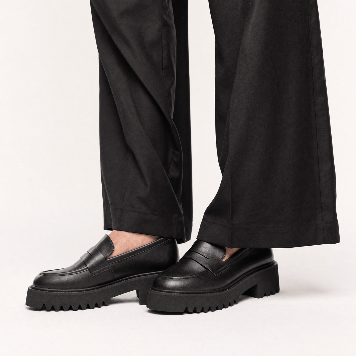 Gentry Morris Penny Chunky Loafers Block Heel