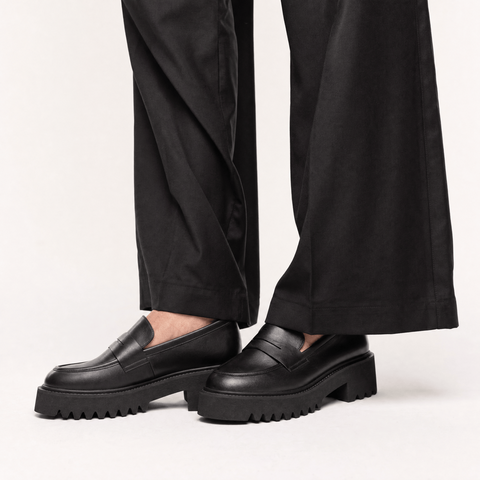 Gentry Morris Penny Chunky Loafers Block Heel