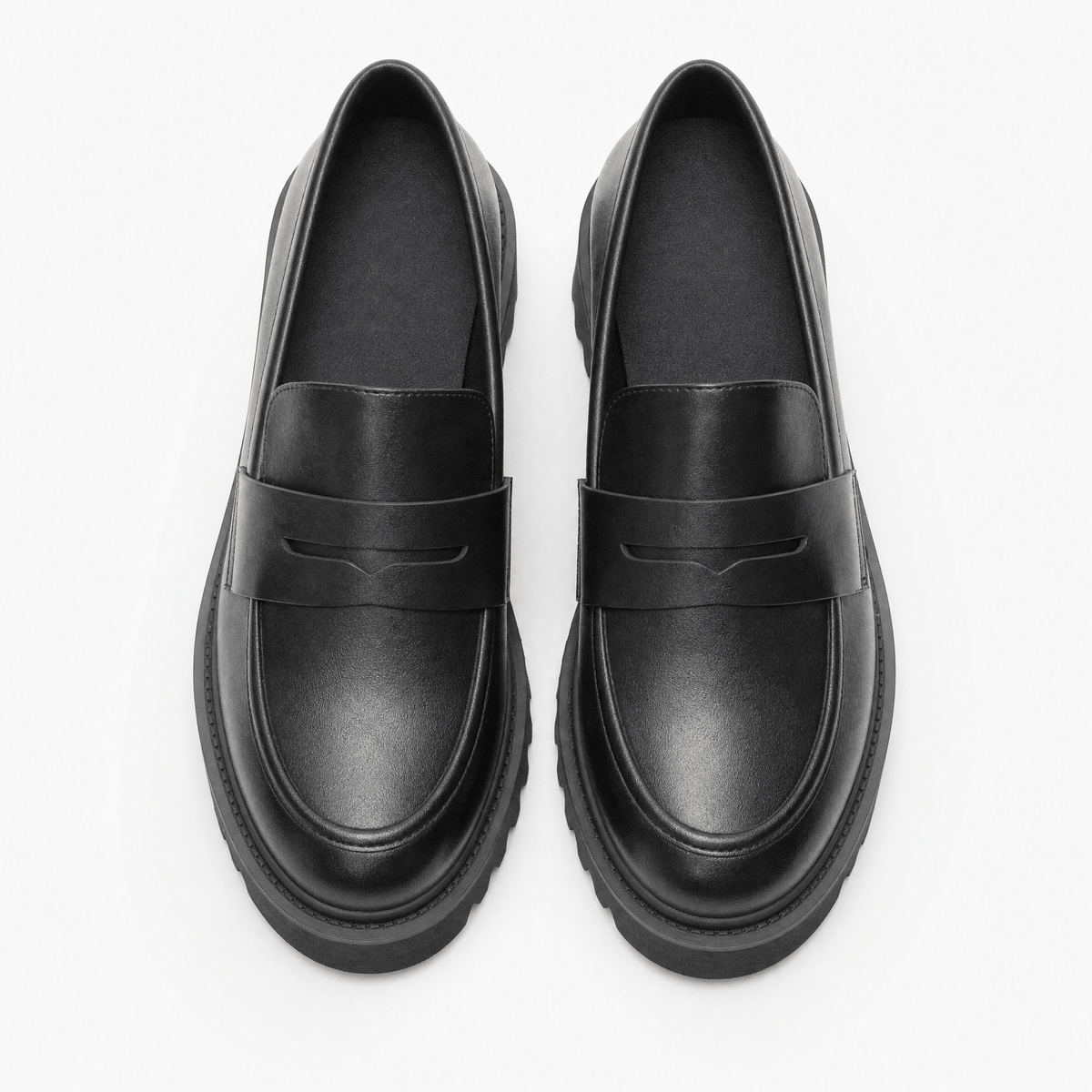 Gentry Morris Penny Chunky Loafers Block Heel