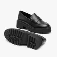 Gentry Morris Penny Chunky Loafers Block Heel