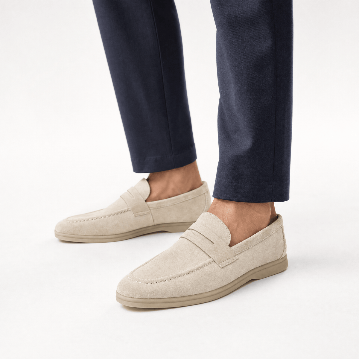 Gentry Morris Penny Loafers Mens Suede