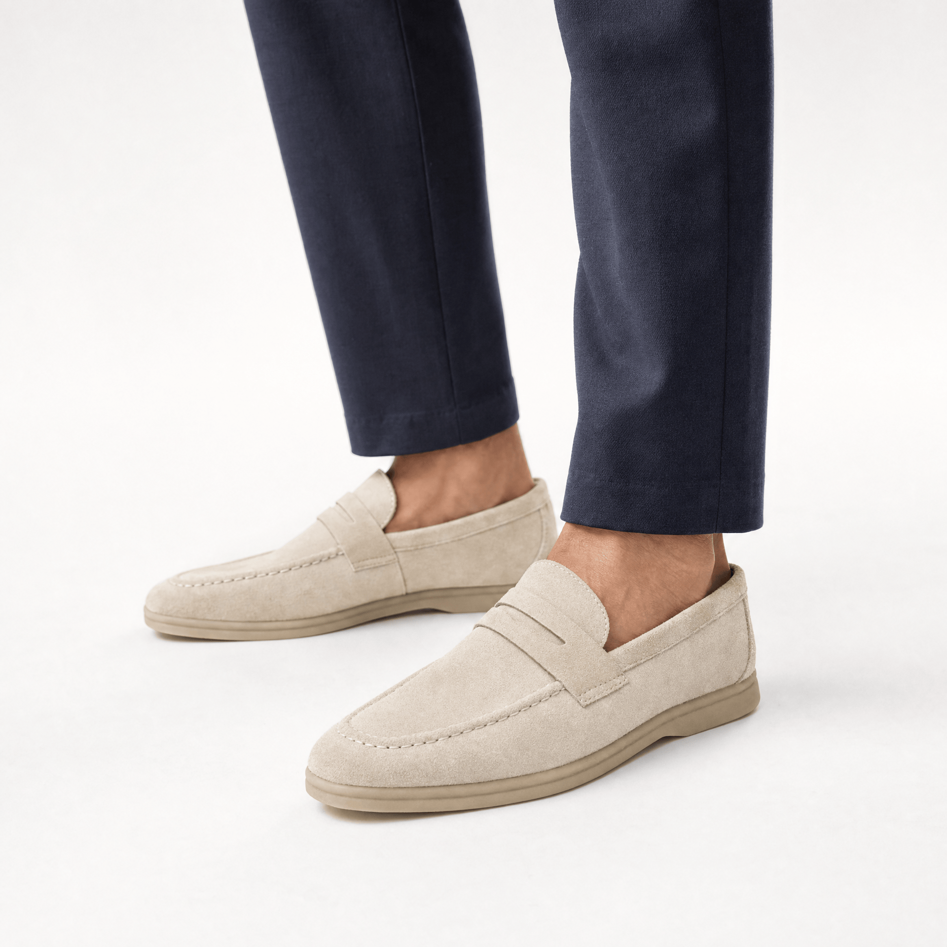 Gentry Morris Penny Loafers Mens Suede