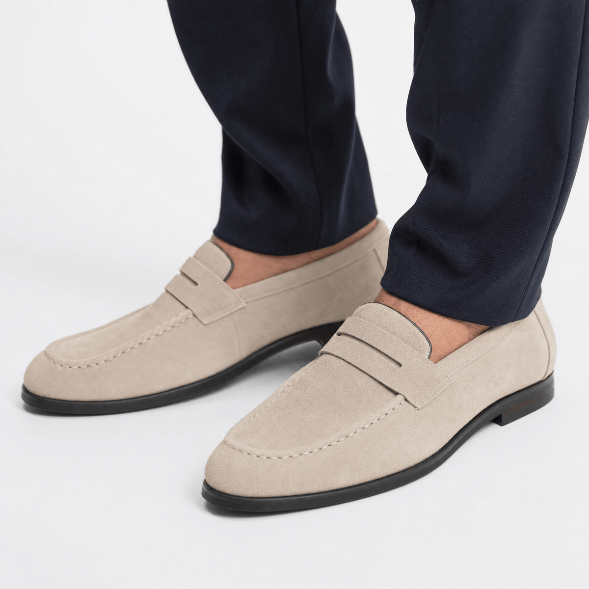 Gentry Morris Penny Loafers Mens Suede Smart