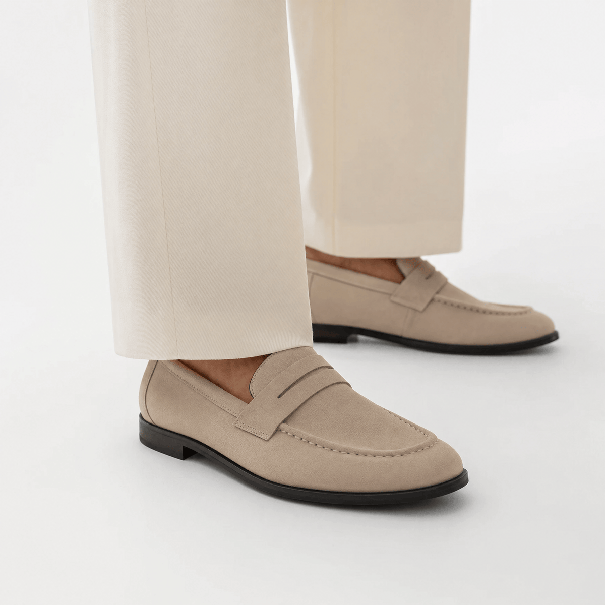 Gentry Morris Penny Loafers Mens Suede Smart