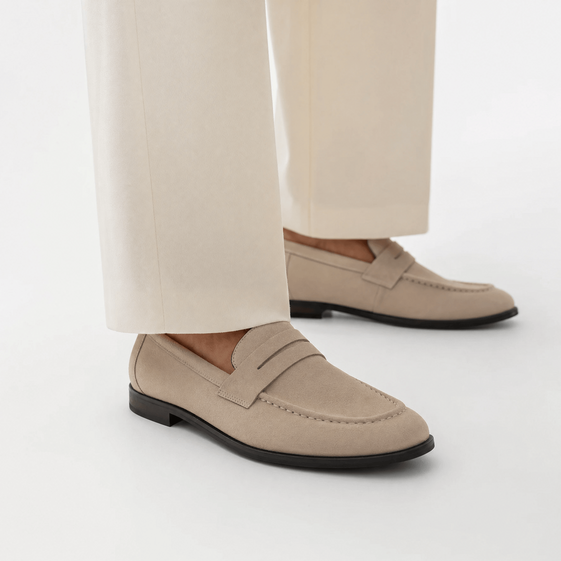 Gentry Morris Penny Loafers Mens Suede Smart