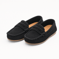 Gentry Morris Penny Stitch Suede Loafers Kids