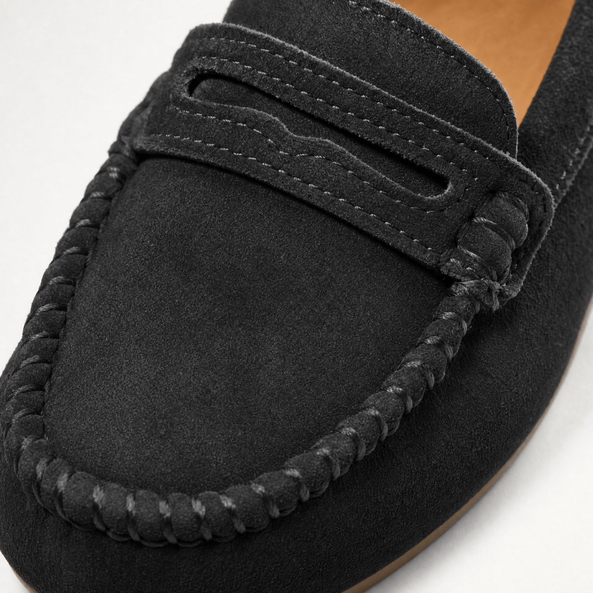 Gentry Morris Penny Stitch Suede Loafers Kids