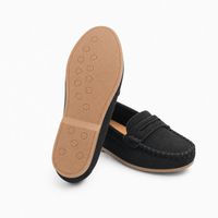 Gentry Morris Penny Stitch Suede Loafers Kids