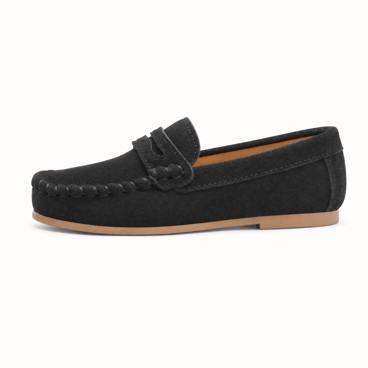 Gentry Morris Penny Stitch Suede Loafers Kids