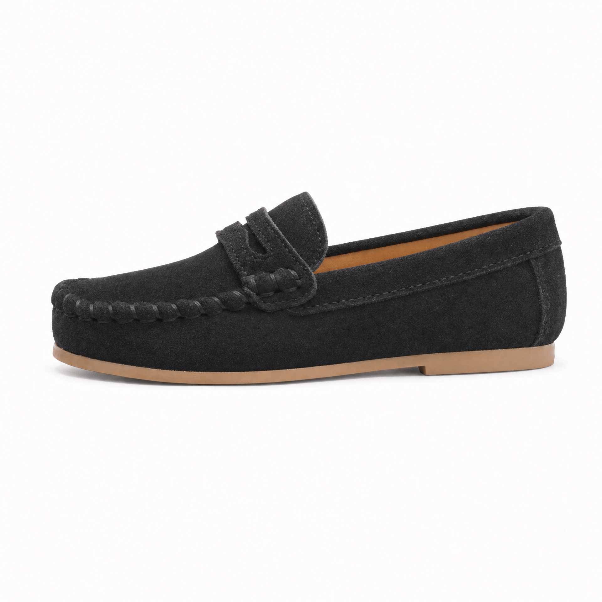Gentry Morris Penny Stitch Suede Loafers Kids
