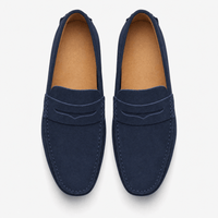 Gentry Morris Penny Suede Loafers Driving Style