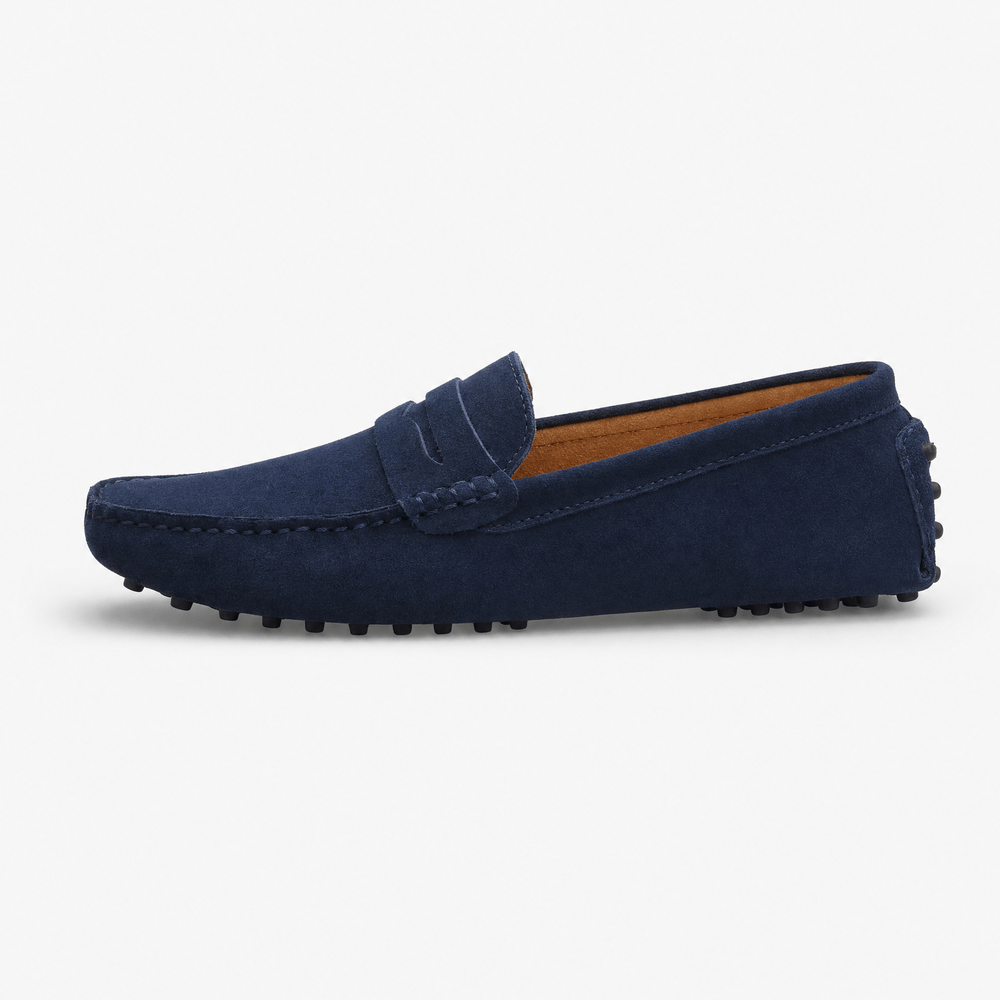 Gentry Morris Penny Suede Loafers Driving Style
