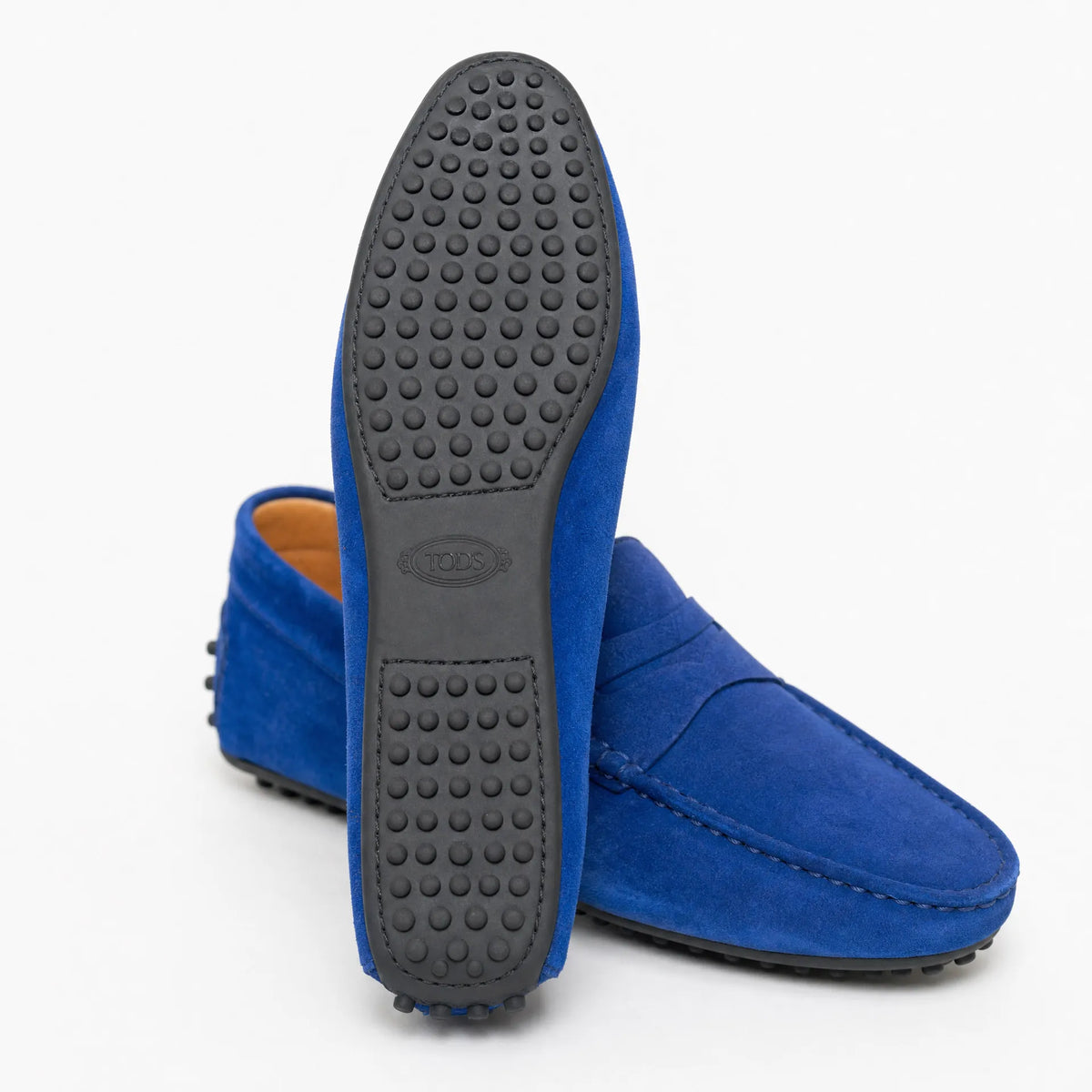Gentry Morris Penny Suede Loafers Strap Detail