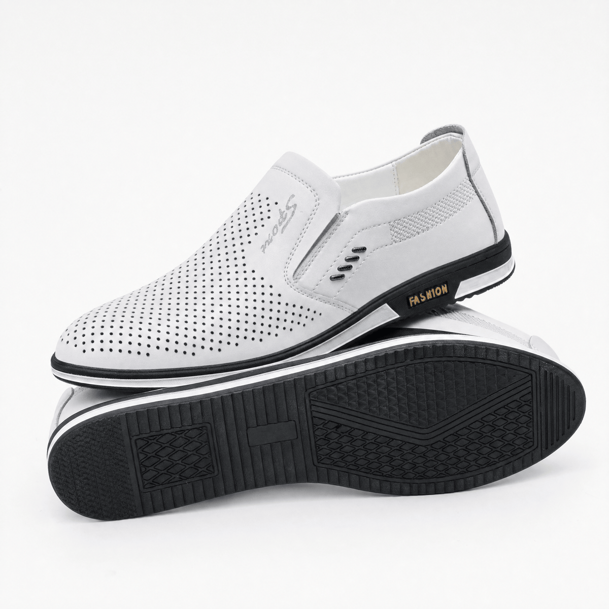 Gentry Morris Perforated Mens Loafers Slip On