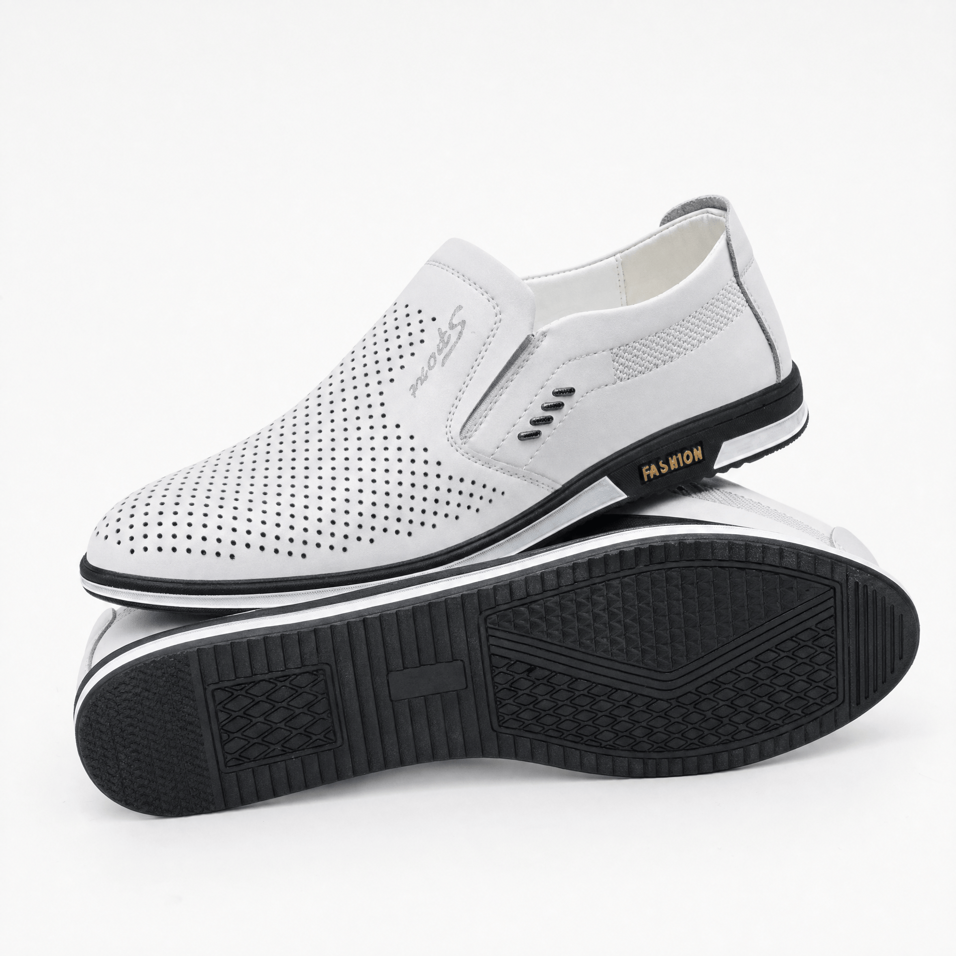 Gentry Morris Perforated Mens Loafers Slip On