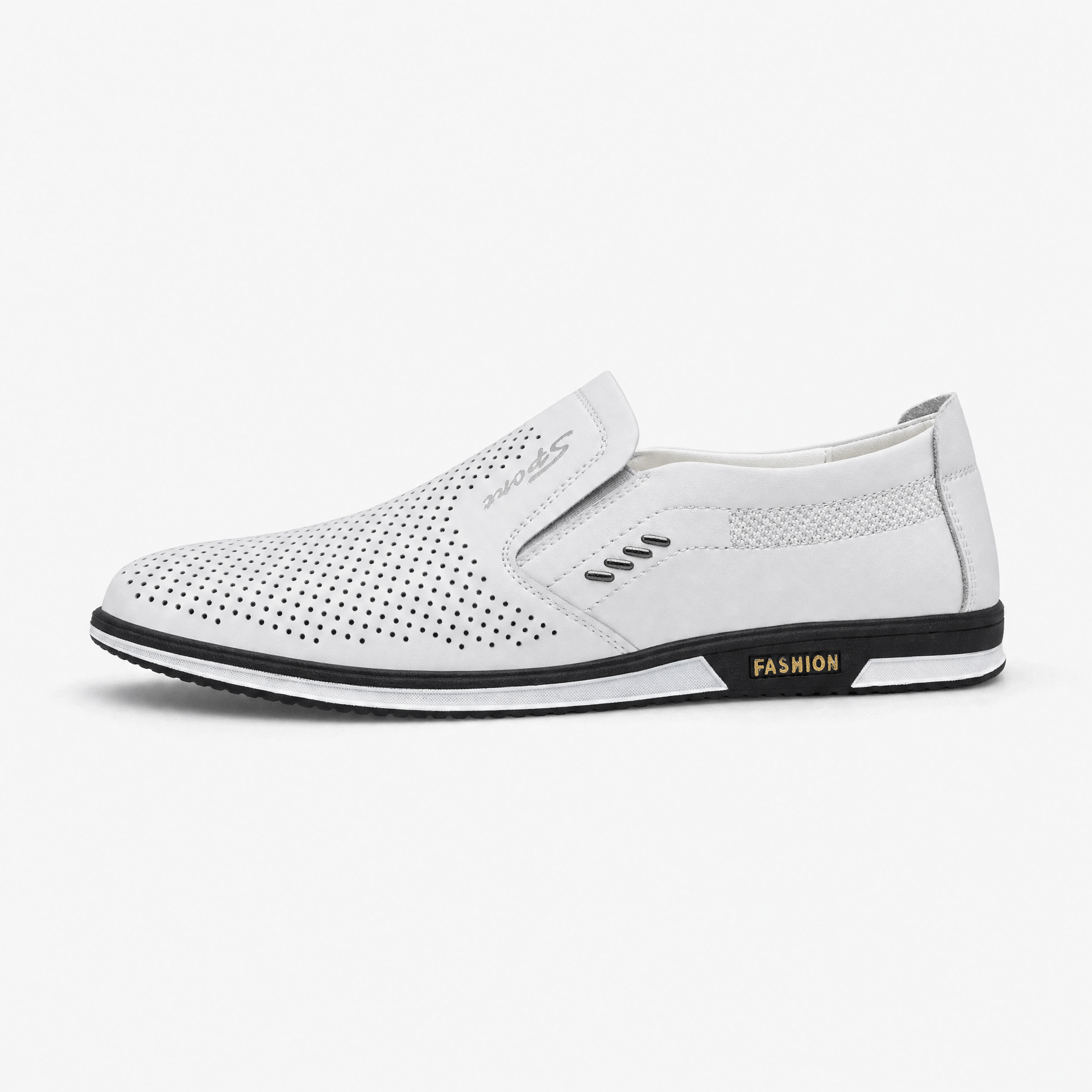 Gentry Morris Perforated Mens Loafers Slip On