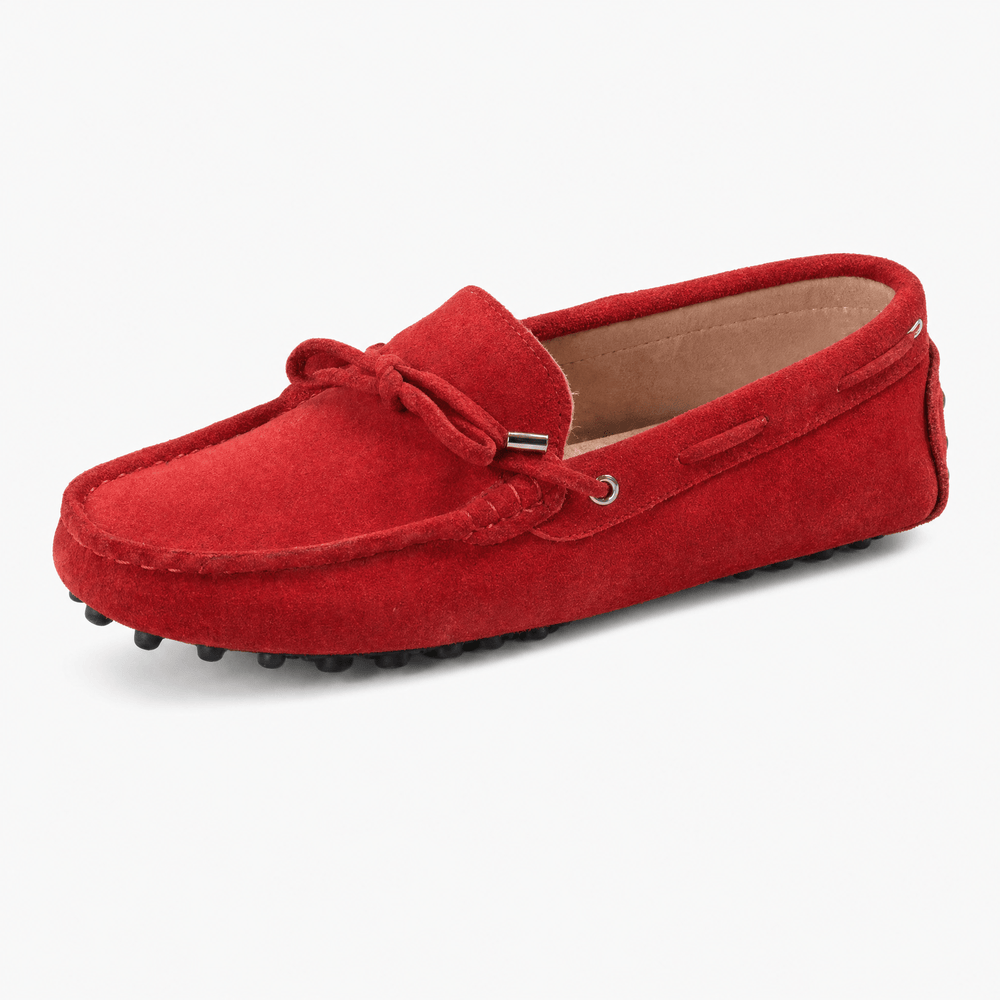 Gentry Morris Red / 2.5 Suede Loafers Slip On
