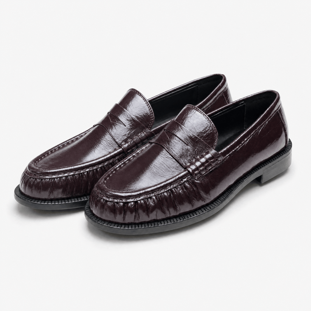 Gentry Morris Shiny Penny Loafers