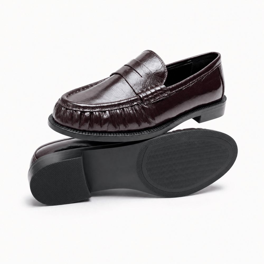 Gentry Morris Shiny Penny Loafers