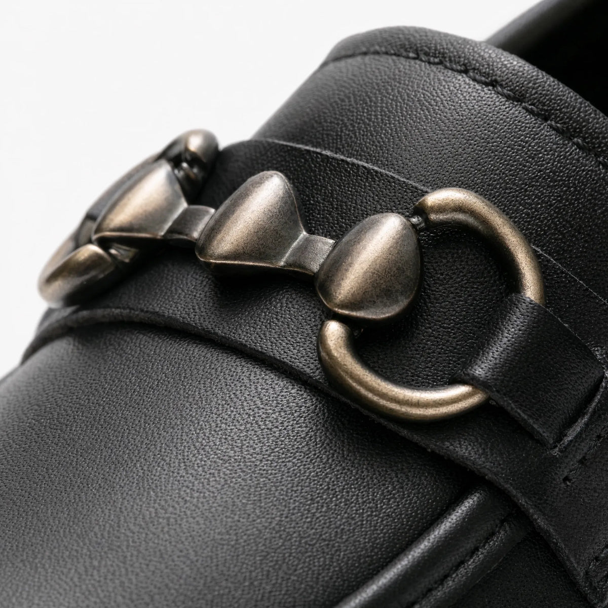 Gentry Morris Square Toe Chain Platform Loafers