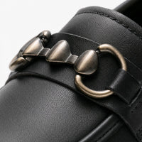 Gentry Morris Square Toe Chain Platform Loafers