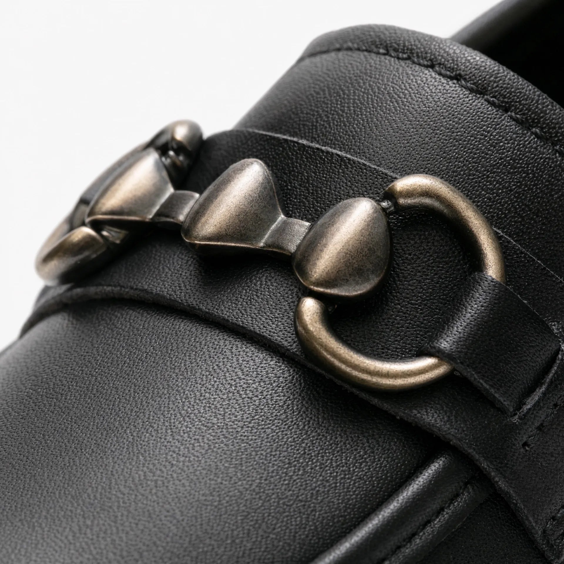 Gentry Morris Square Toe Chain Platform Loafers