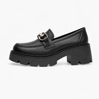 Gentry Morris Square Toe Chain Platform Loafers