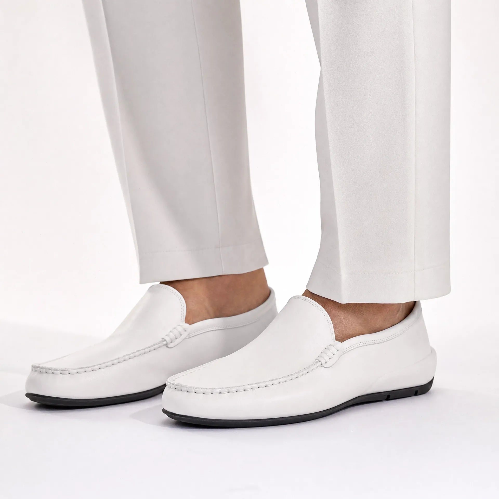 Gentry Morris Stitched Driving Mens Loafers