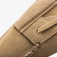 Gentry Morris Suede Loafers Lace Detail