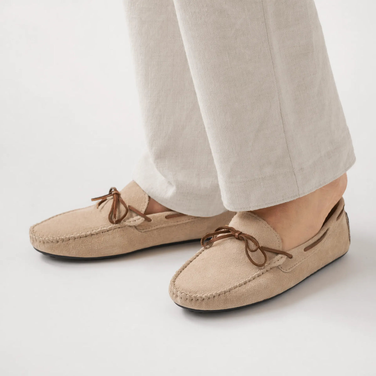 Gentry Morris Suede Loafers Mens Boat Laces