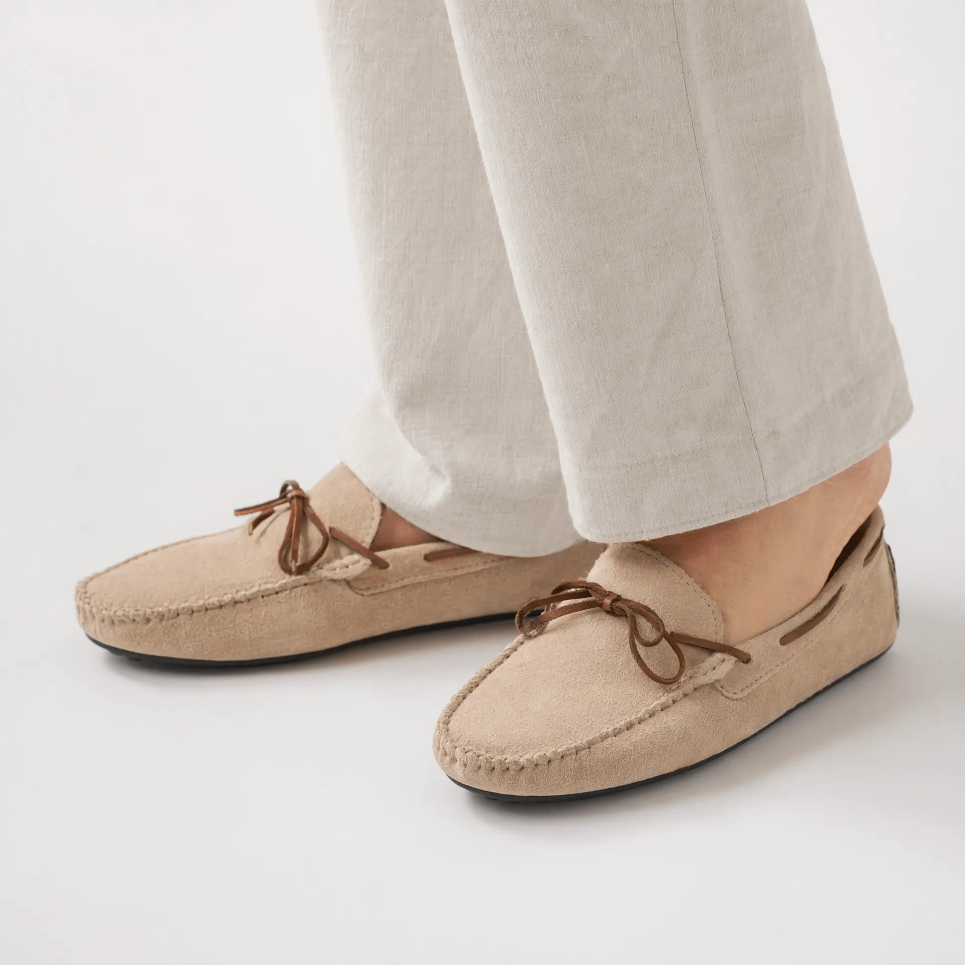 Gentry Morris Suede Loafers Mens Boat Laces