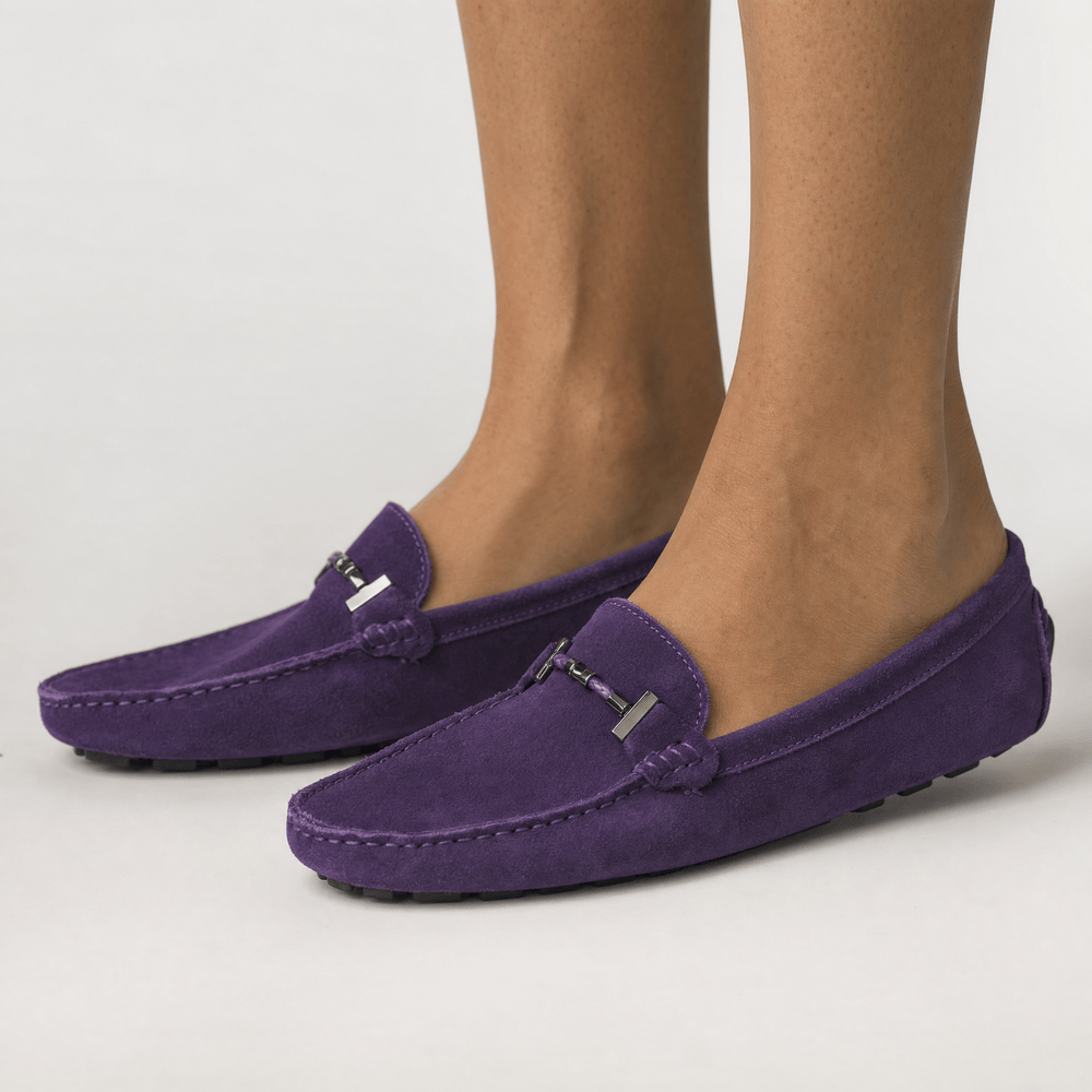Gentry Morris Suede Mens Loafers Horsebit Detail