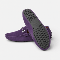 Gentry Morris Suede Mens Loafers Horsebit Detail