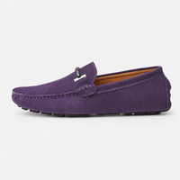 Gentry Morris Suede Mens Loafers Horsebit Detail