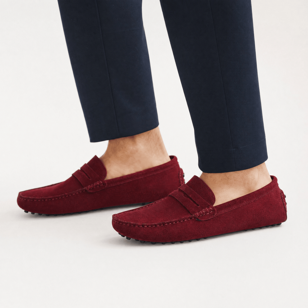 Gentry Morris Suede Penny Loafers Flat